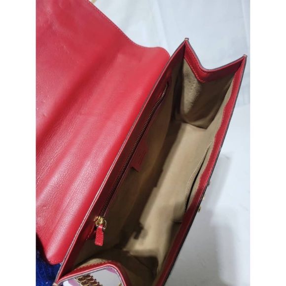 Authentic GUCCI GG Supreme Monogram Calfskin Medium Padlock Shoulder Bag - Picture 15 of 16